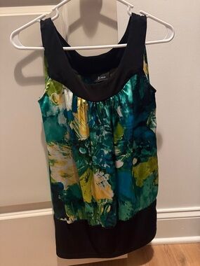Bwear Multicolor Floral Print Camisole with Black Trim